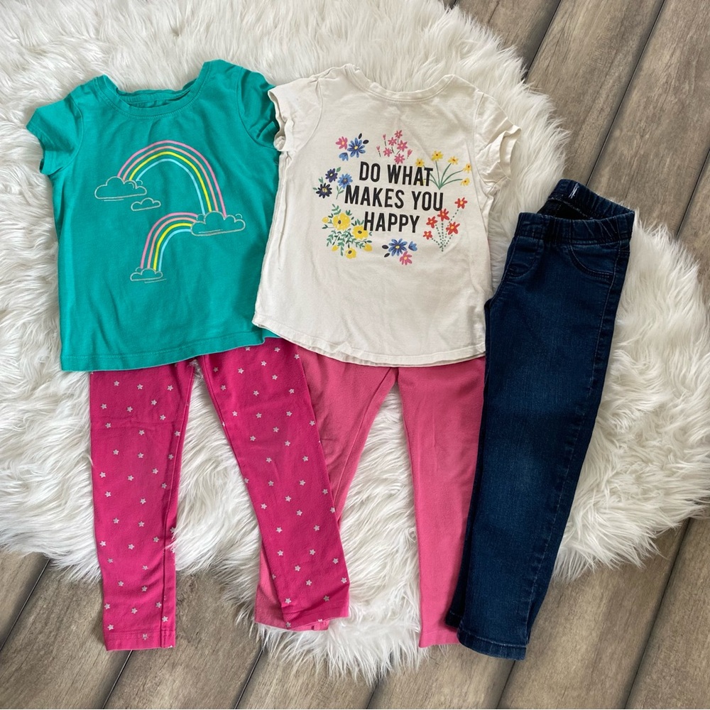 Cat & Jack Kids Matching Sets, Rainbow, Floral, Stars